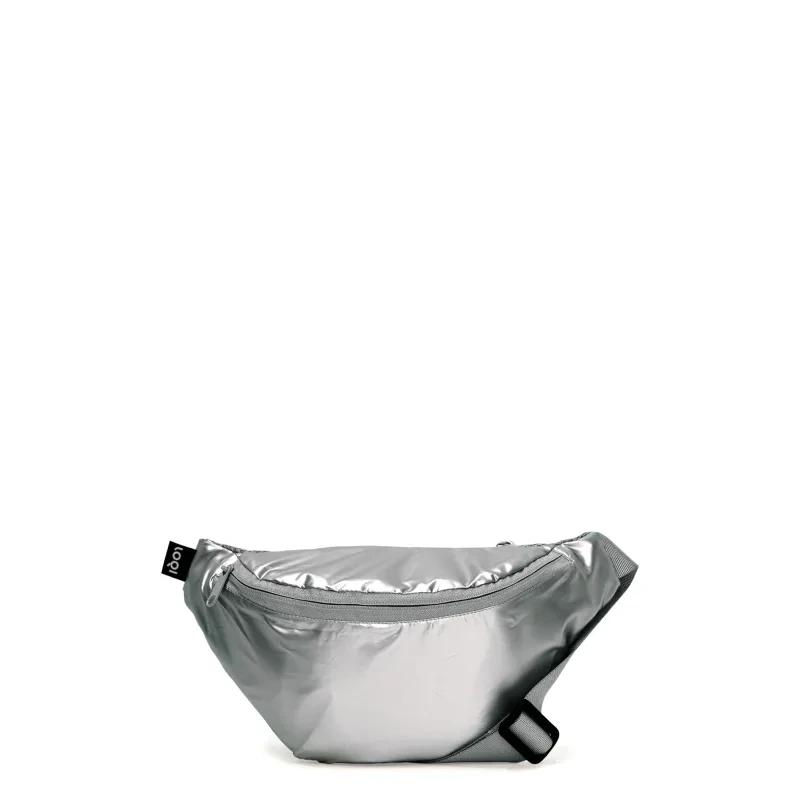 Nerka METALLIC Silver LOQI złożona i łatwa do przechowywania