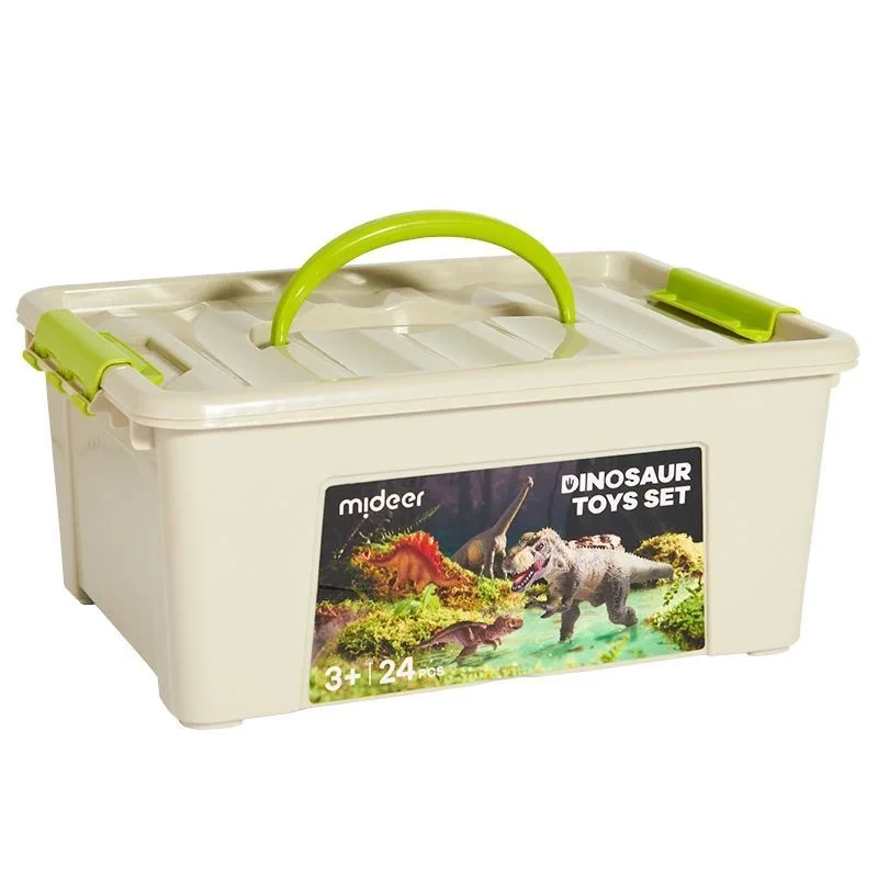 Zestaw 24 figurek dinozaurów dla dzieci Mideer MD1213 w pudełku