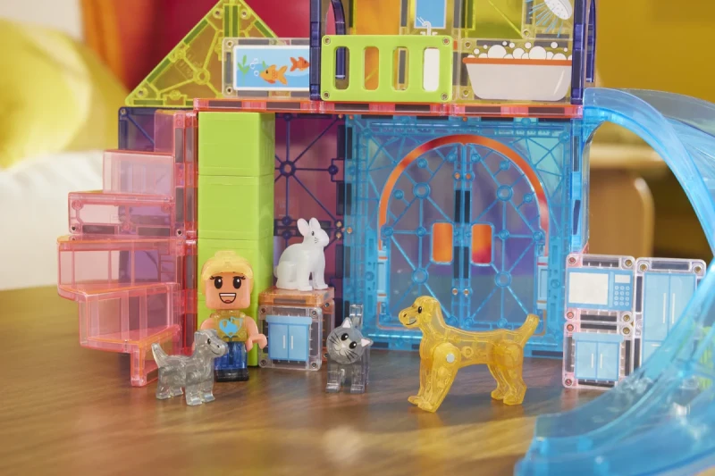 Klocki magnetyczne dla dzieci 3+ Pet Playhouse