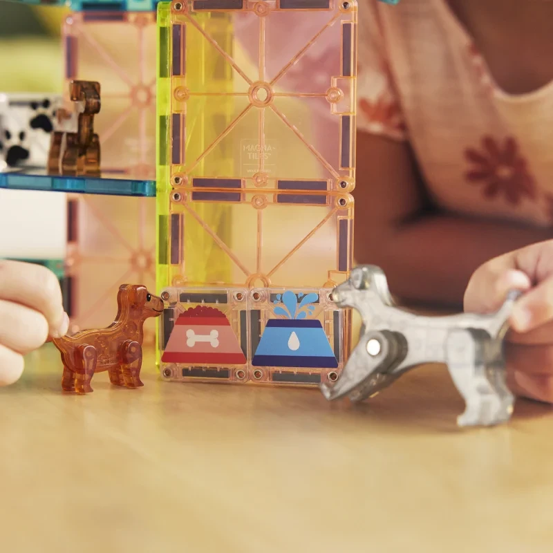 Magna-Tiles klocki magnetyczne z figurkami szczeniaków i opiekuna
