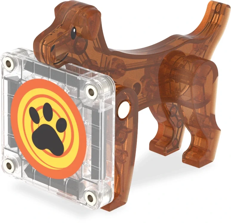 Kreatywna zabawa z klockami magnetycznymi Dog House