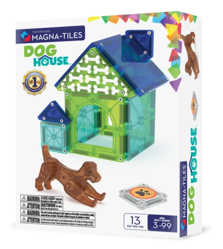 Klocki magnetyczne Dog House Magna-Tiles zestaw 13 elementów