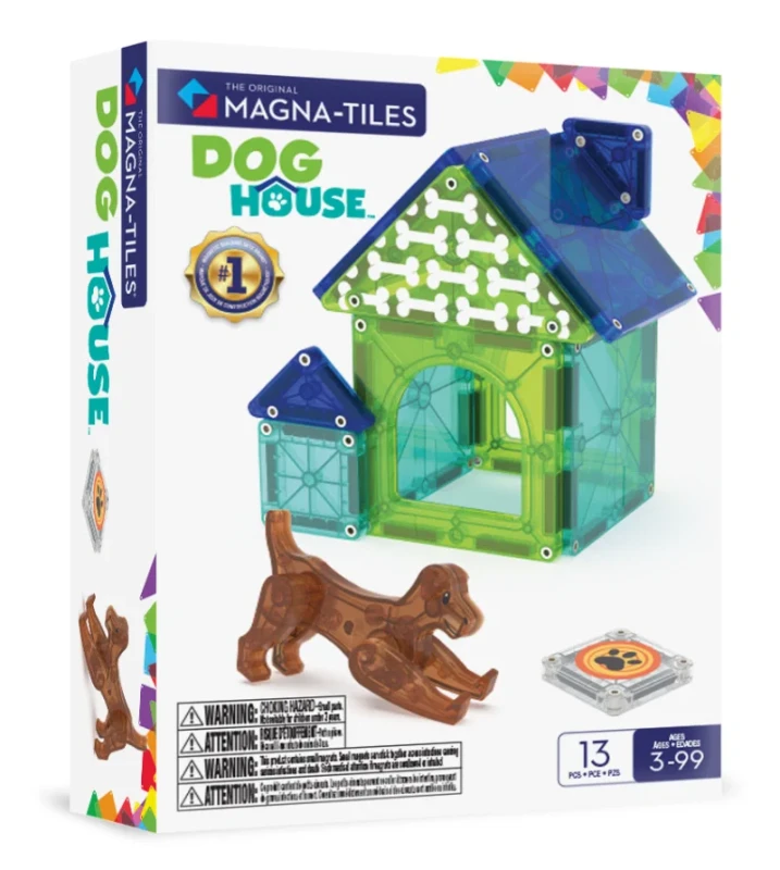 Magna-Tiles zestaw klocków dla maluchów z pieskiem