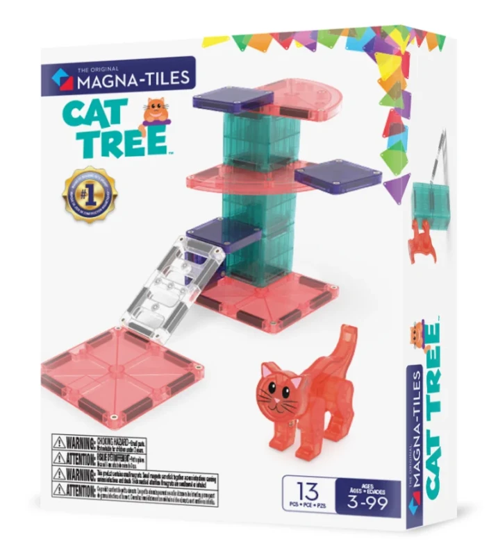 Klocki magnetyczne Cat Tree Magna-Tiles zestaw 13 elementów
