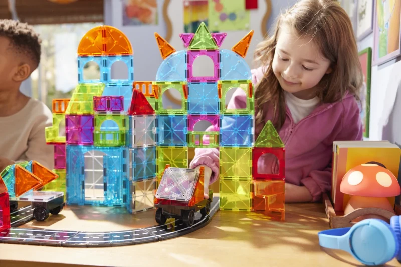 Magna-Tiles klocki magnetyczne do budowy miasta i pojazdów