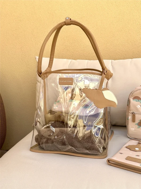 Torba plażowa w kolorze taupe – praktyczna i stylowa na lato