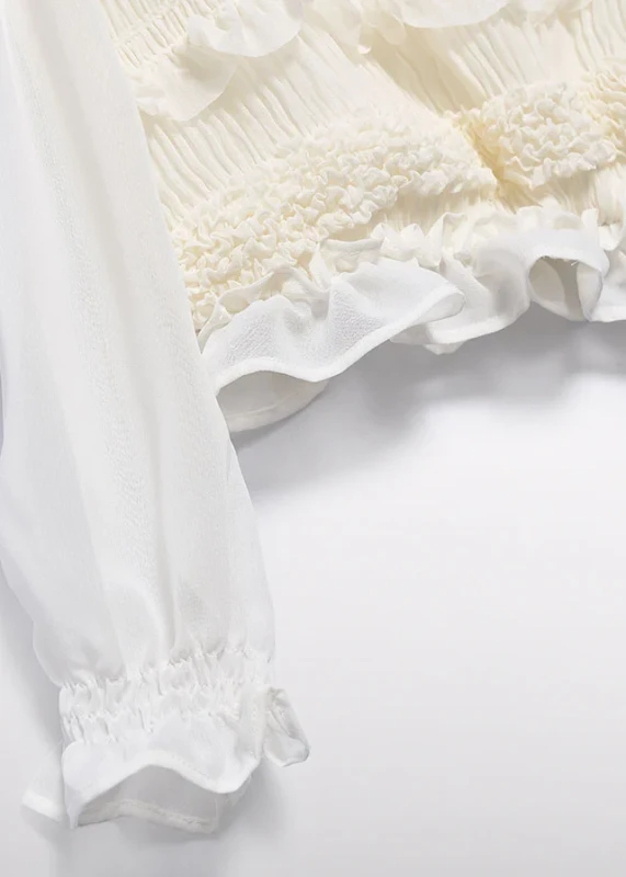 Stylowa bluzka dla dziewczynki w kolorze kremowym Abel & Lula