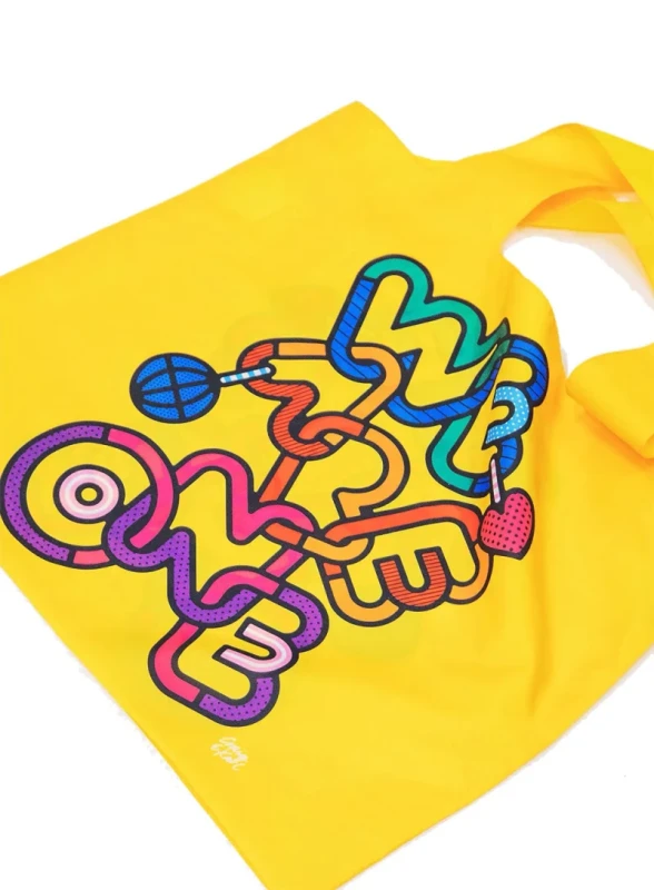 Eko torba LOQI z artystyczną grafiką – Craig & Karl