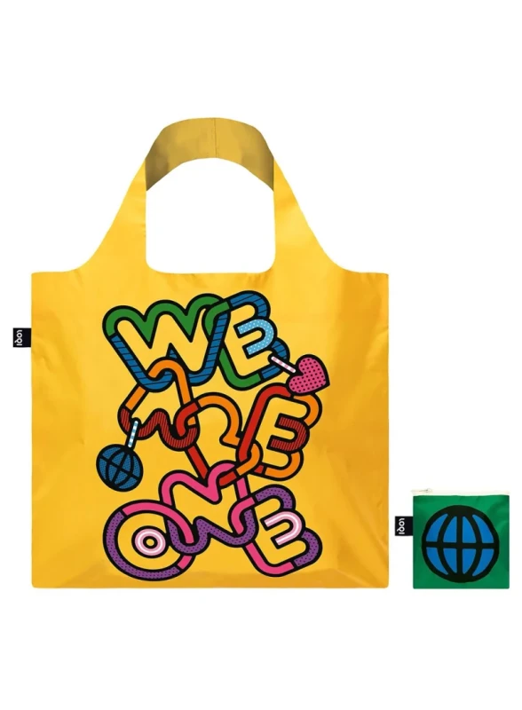 Kolorowa torba LOQI We Are One z nadrukiem Craig & Karl