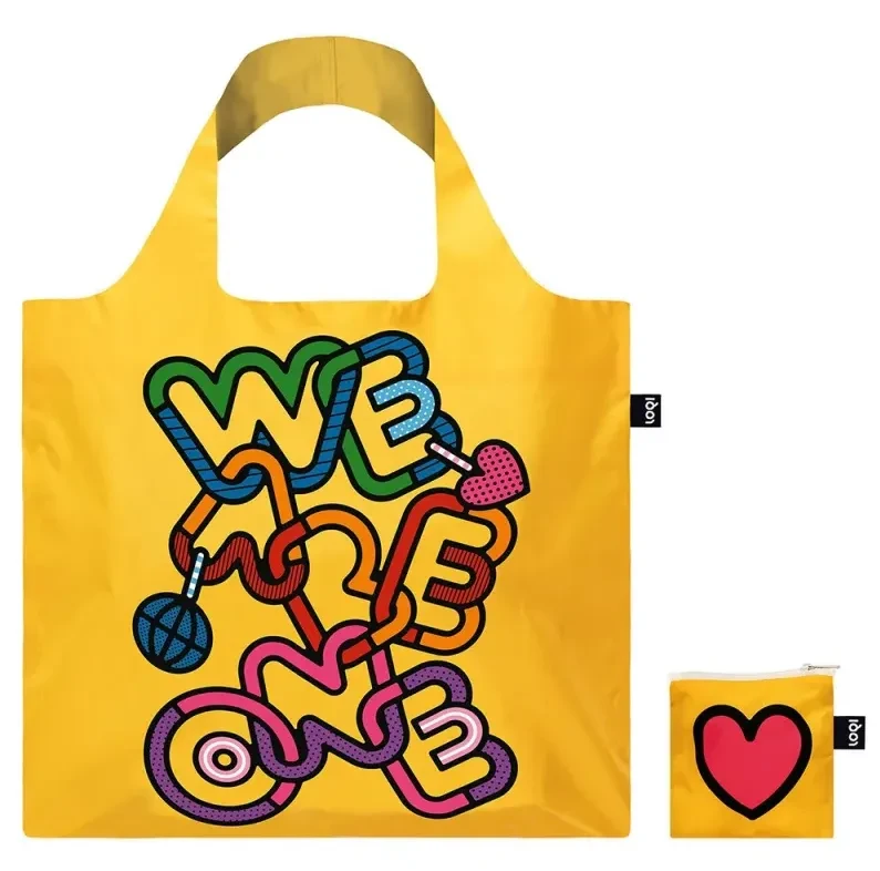 Eko torba LOQI We Are One z grafiką Craig & Karl – kolorowa torba z recyklingu