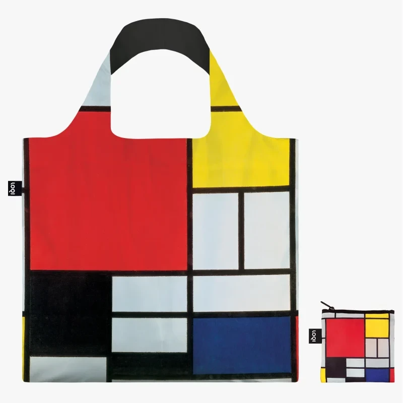 eko torba LOQI Piet Mondrian Composition with Red Yellow Blue Black