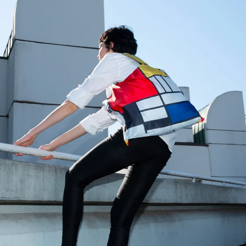 torba LOQI z geometrycznym wzorem Mondrian