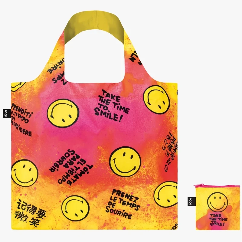 eko torba LOQI Smiley Take The Time To Smile