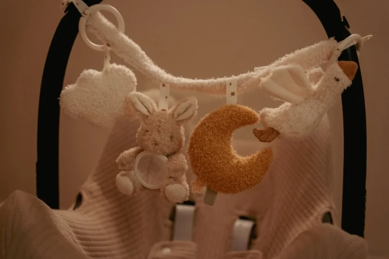 Interaktywna zawieszka do wózka Little Dutch Newborn Naturals 0 m+