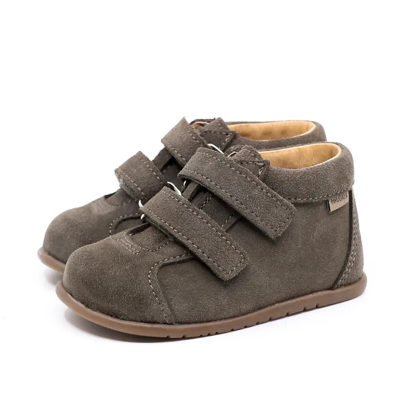 Trzewiki barefoot BABY grey Mrugała – buty dziecięce z elastyczną podeszwą
