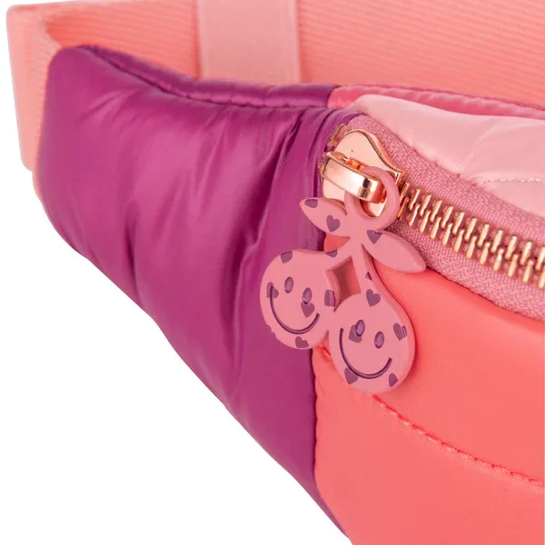 Wodoodporna nerka Jeune Premier Puffer Pink – detale i kieszeń