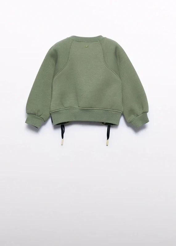 Pulower dziewczęcy khaki Abel & Lula 15-05826-006