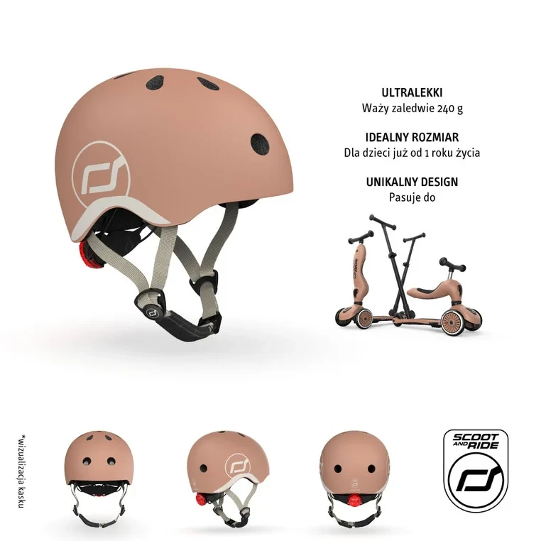 Dziecięcy kask regulowany XXS-S Scoot & Ride