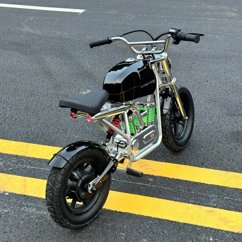 Motocykl elektryczny Hyper Gogo S9 Plus boczny widok czarny