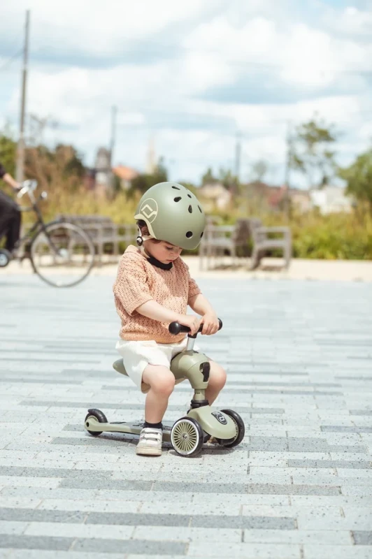 Scootandride Highwaykick 1 Olive regulowana hulajnoga i jeździk