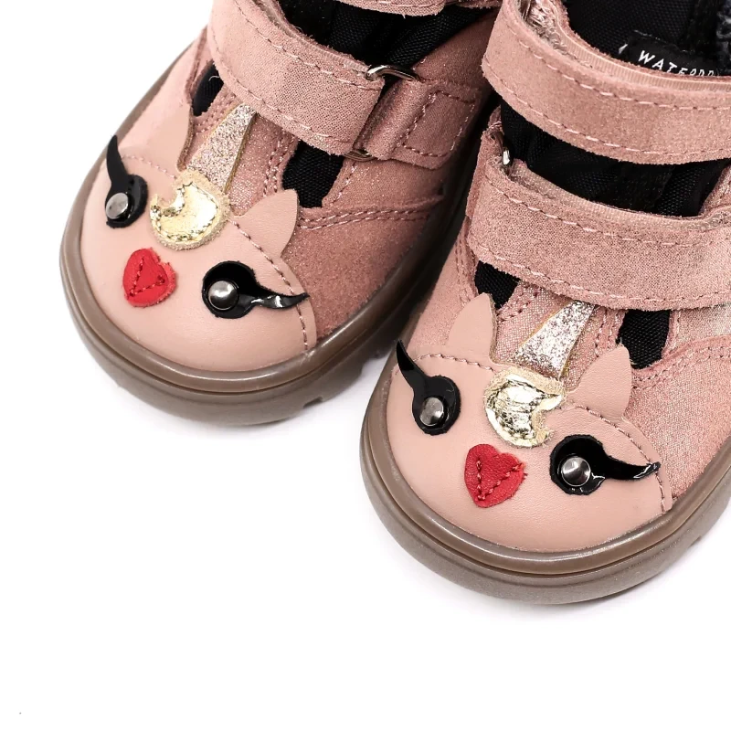 Buty dziecięce Mrugała ANDY pony rosa połysk na jesień i zimę