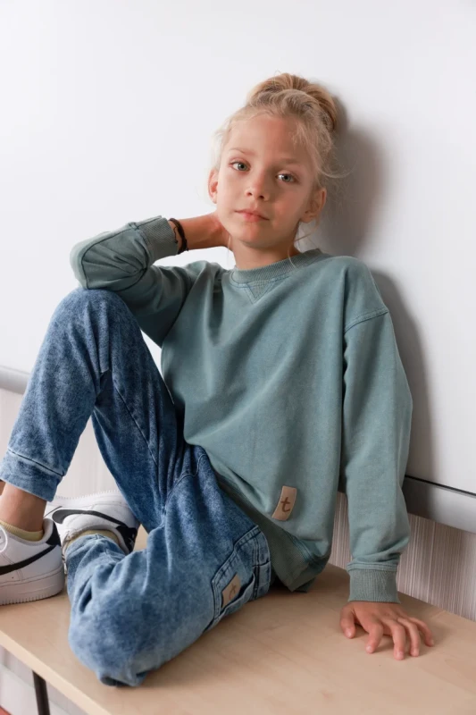 Oversize’owa bluza TUSS w kolorze Ice Blue