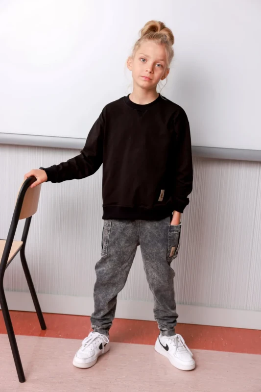 Spodnie JEANS CARGO Dark dla chłopców i dziewczynek