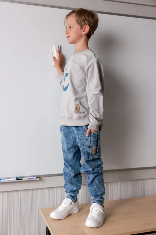 Spodnie dziecięce JEANS CARGO Blue – TUSS | Modne i wygodne