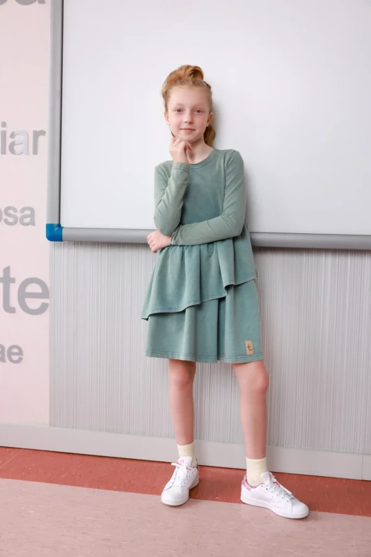 Sukienka dziecięca CROSS Ice Blue – TUSS | Modna z efektem Sprana