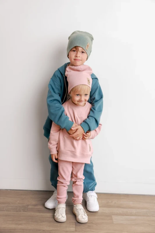 Modna czapka PRĄŻEK Ice Blue dla dzieci