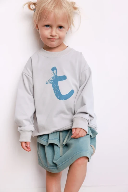 bluza dziecięca szara oversize TUSS
