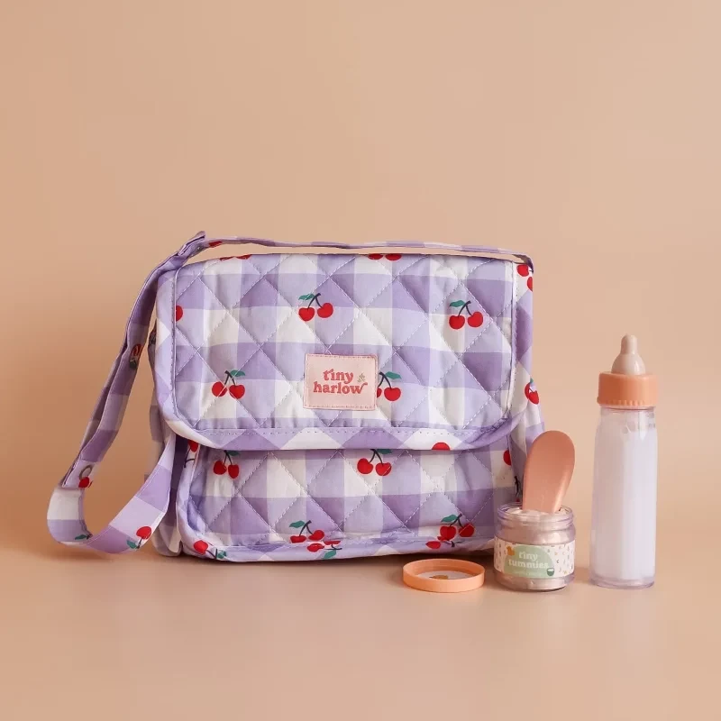 Torba z akcesoriami dla lalek Lilac Cherry Tiny Harlow 3+