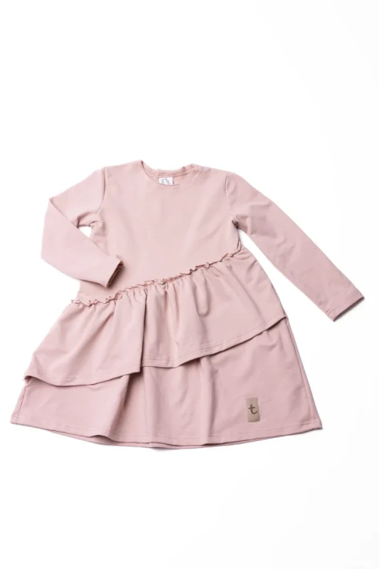 różowa sukienka dziewczęca CROSS pink TUSS