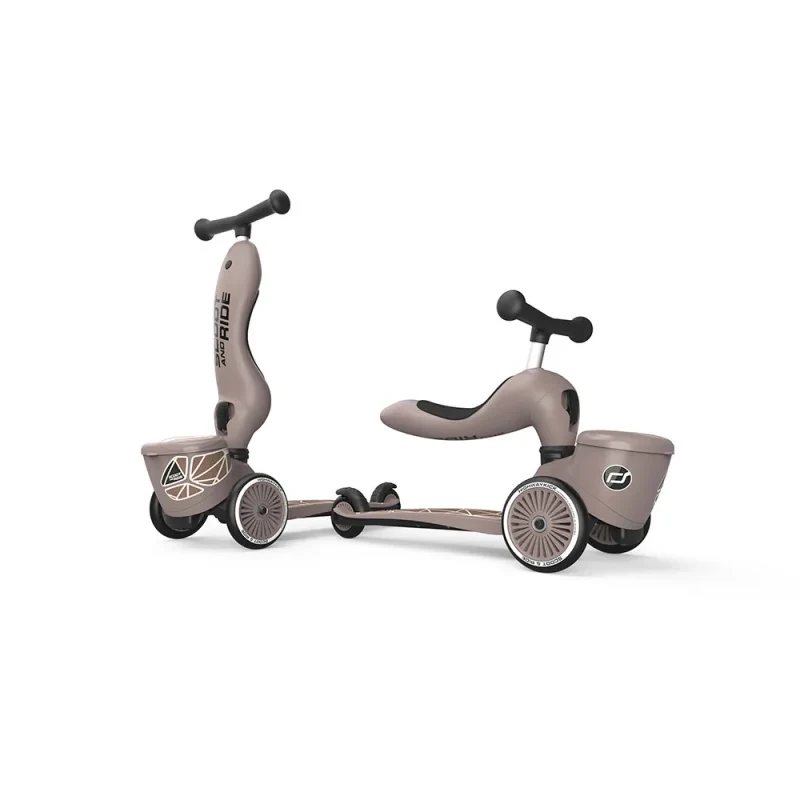 4897033966054-96605-SCOOTANDRIDE-Highwaykick-1-Lifestyle-2w1-Jezdzik-i-hulajnoga-z-zamykanym-schowkiem-1-5-lat-Brown-Lines-(4).webp