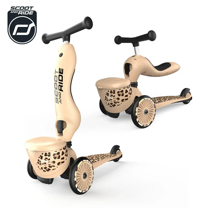4897033966078-96607-SCOOTANDRIDE-Highwaykick-1-Lifestyle-2w1-Jezdzik-i-hulajnoga-z-zamykanym-schowkiem-1-5-lat-Leopard-(1).webp