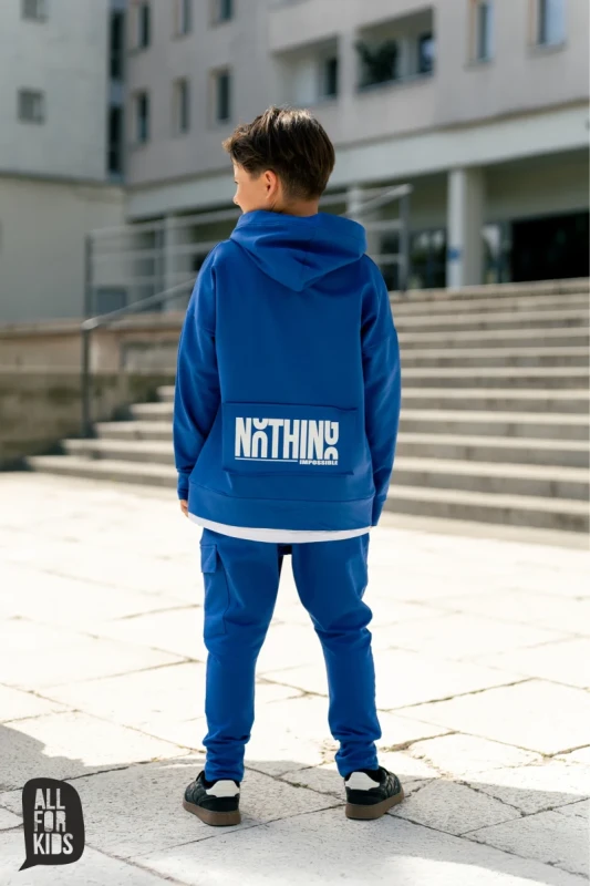 Bluza dziecięca z kapturem i łatką na plecach All For Kids