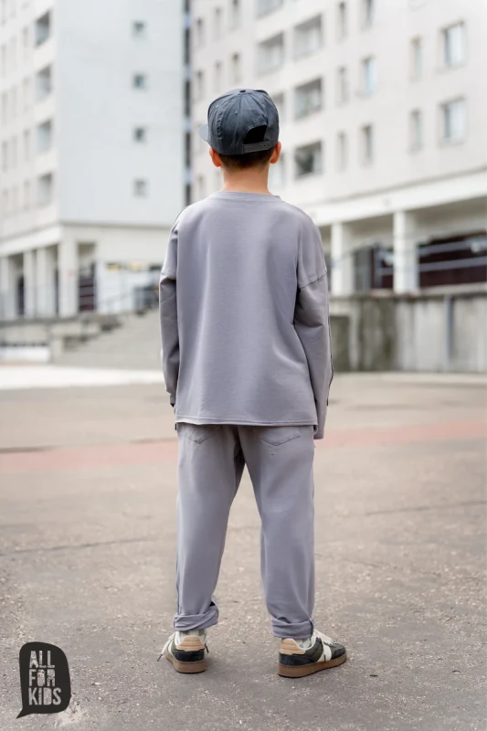 Polska szara bluzka dziecięca All For Kids