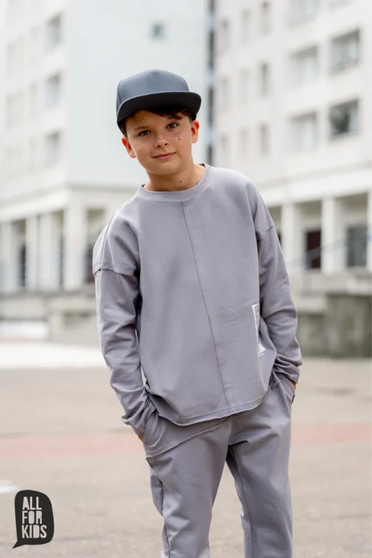 Polskie spodnie dziecięce szare All For Kids