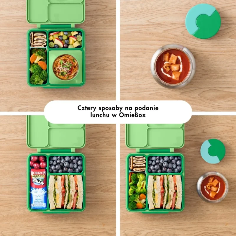Lunchbox Omie Apple Green – pastelowy zielony kolor