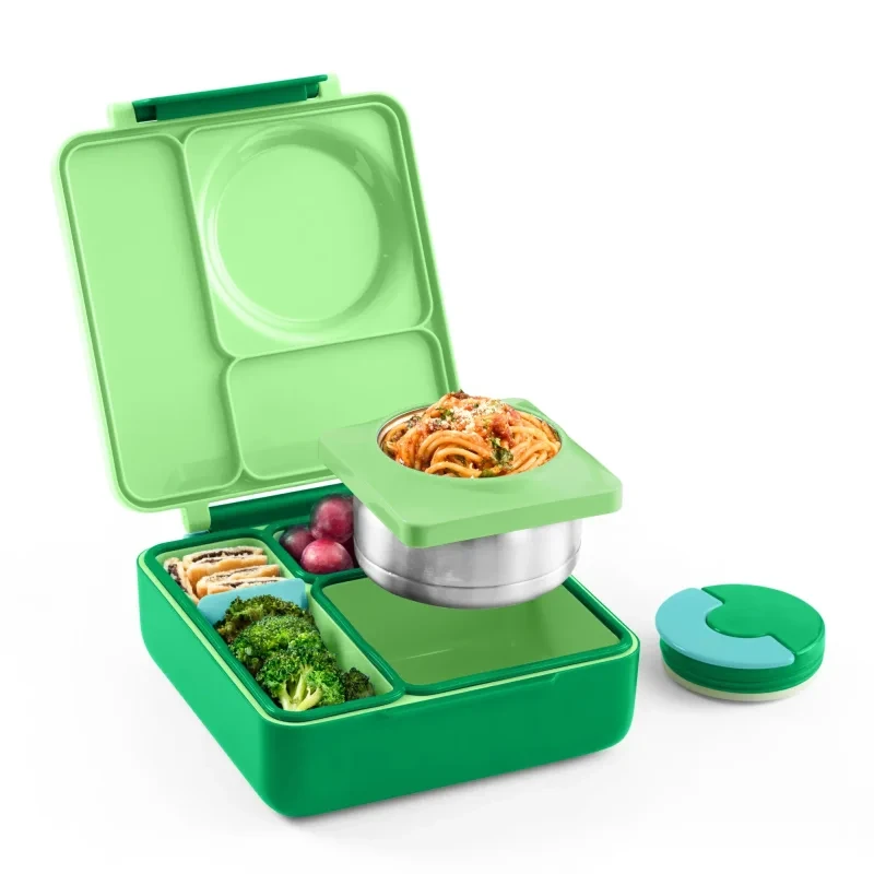 OmieBox Apple Green – zielony lunchbox z termosem
