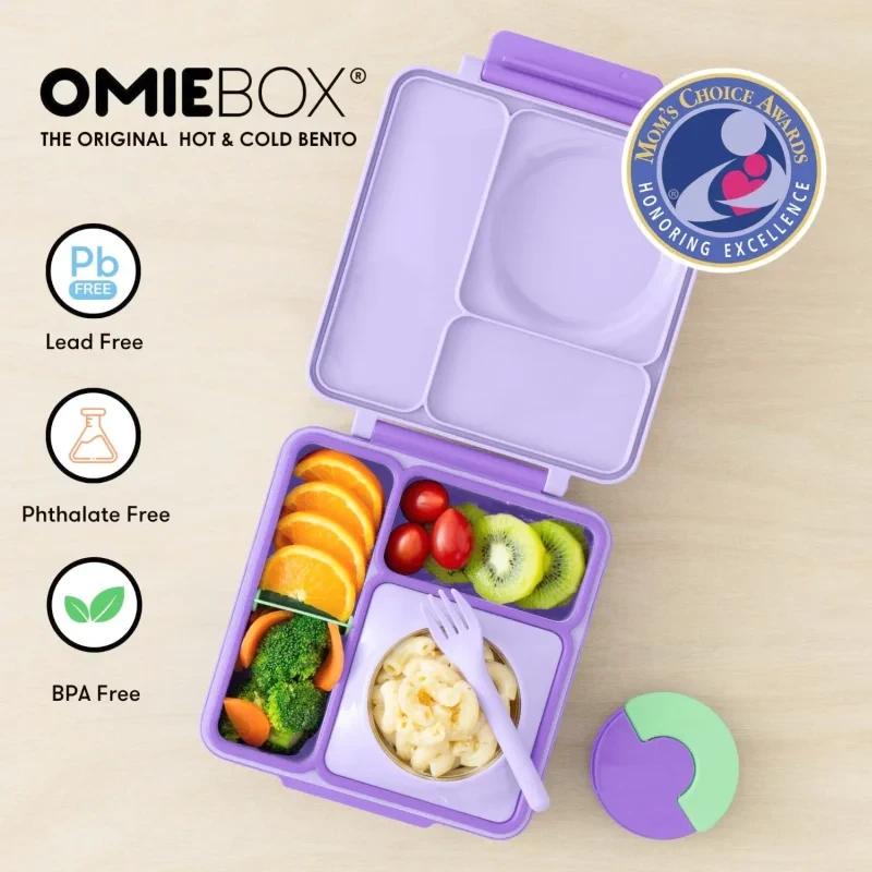 OmieBox Lilac Purple – pastelowy fiolet z przegródkami