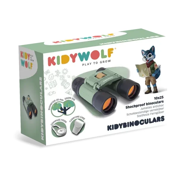 Dziecięca lornetka KIDYWOLF z powiększeniem x10 i etui