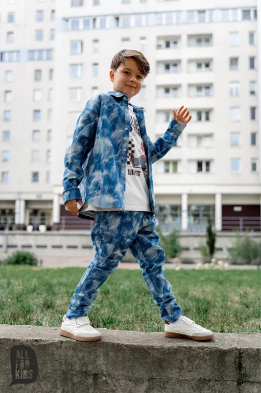 Koszula moro niebieska dla chłopca All For Kids