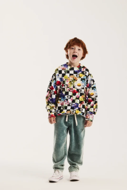 Bluza dziecięca FLOWERLAND SWEATSHIRT Minikid MULTICOLOR – premium odzież unisex
