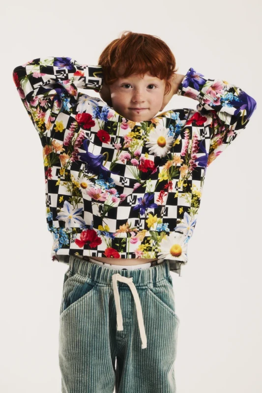 Bluza unisex premium Minikid Flowerland kolorowa