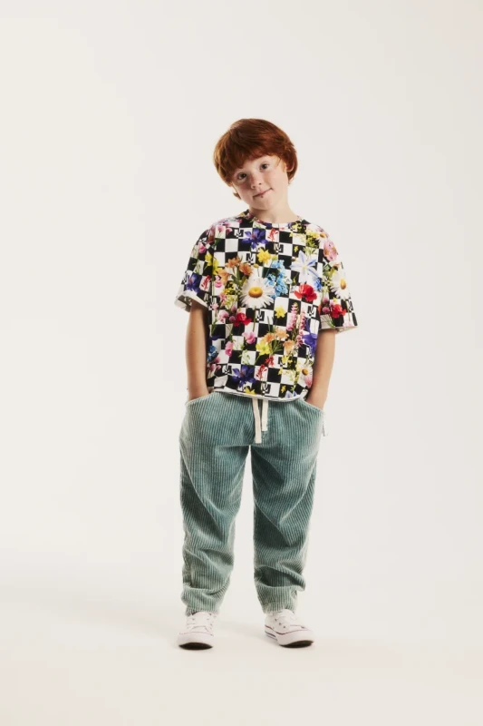 Kolorowa koszulka unisex premium Minikid Flowerland