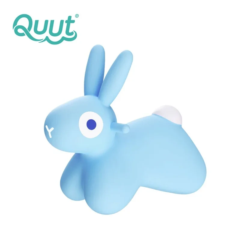 Skoczek dmuchany Quut Hoppi Bunny Blue dla dzieci 2+