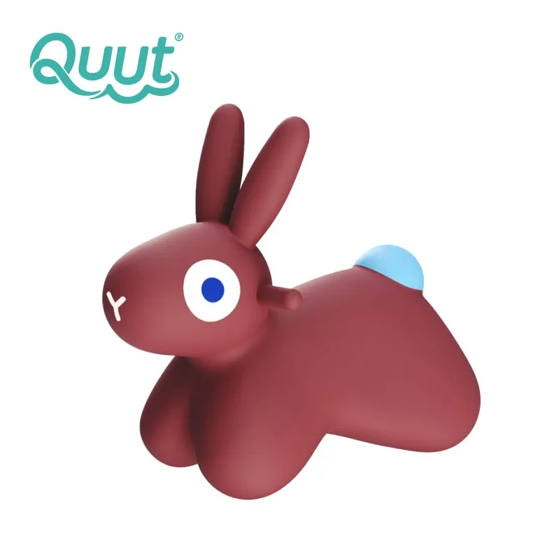 Skoczek dmuchany Quut Hoppi Bunny Burgundy dla dzieci 2+
