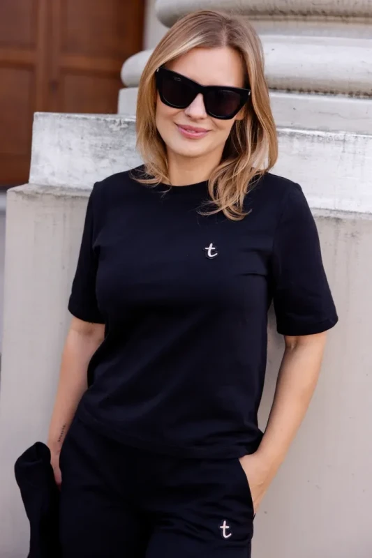 Czarny T-Shirt damski TUSS Black premium