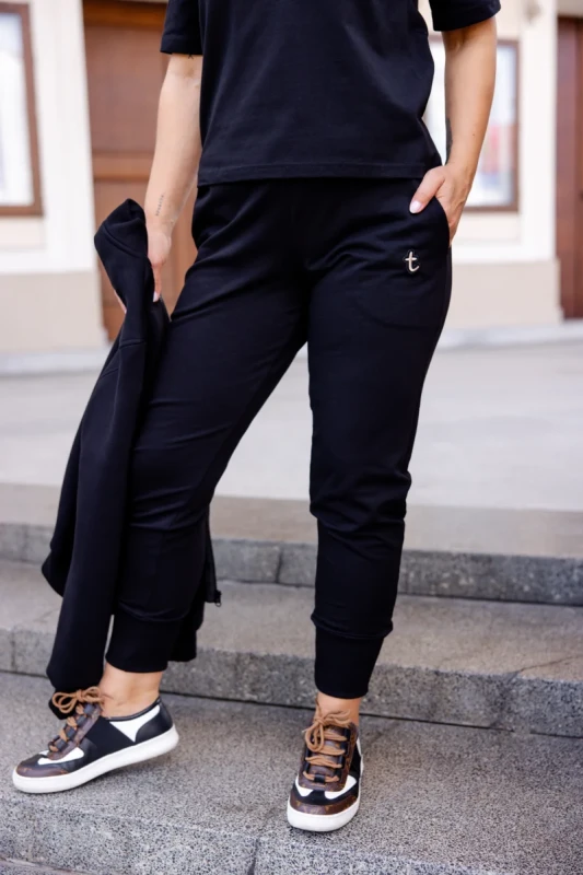 Bluza damska BOMBER Czarna Black TUSS | Premium, ocieplana